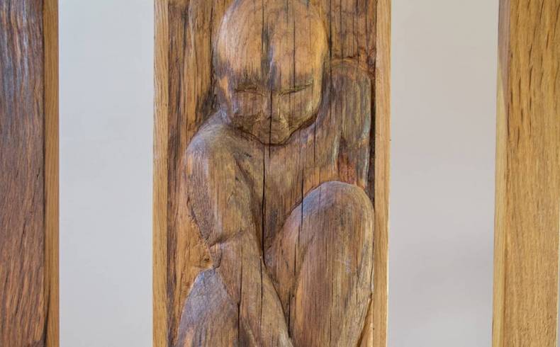 Wooden Carving of Person